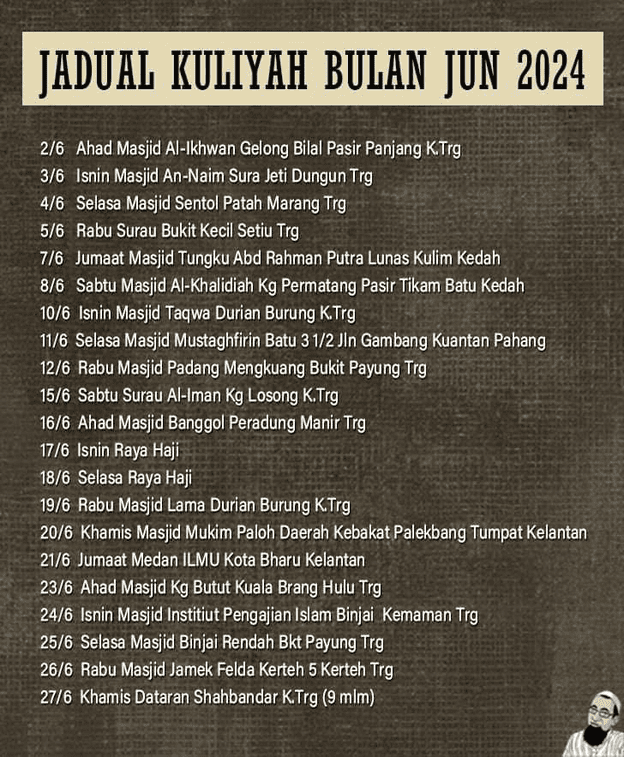 jadual-kuliyyah-uai-jun-2024