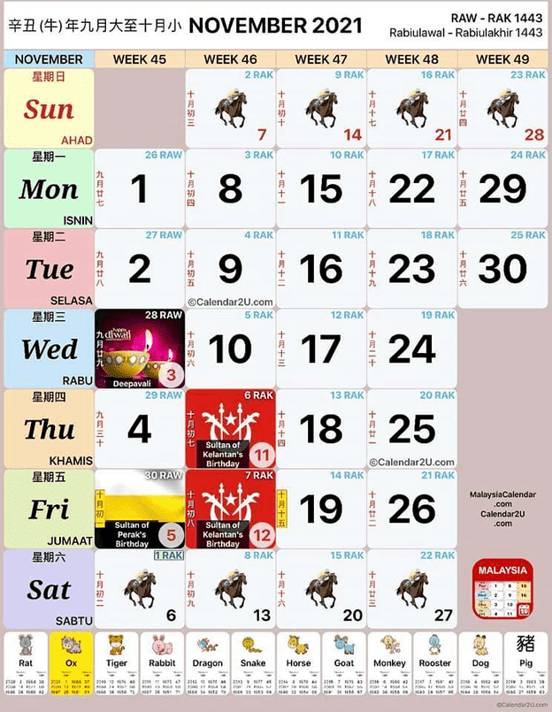 Kalendar 2021 Cuti Umum Malaysia Dan Cuti Sekolah ...