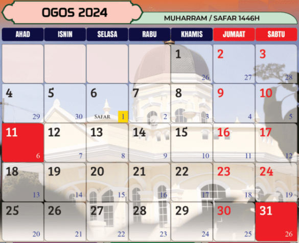 Kalendar Islam Tarikh Penting H Di Malaysia